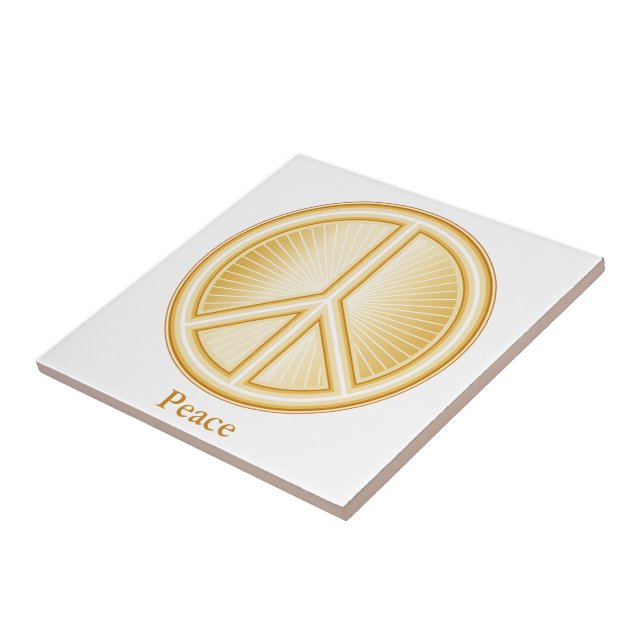 Azulejo De Cerámica Mandala de paz (Lado)