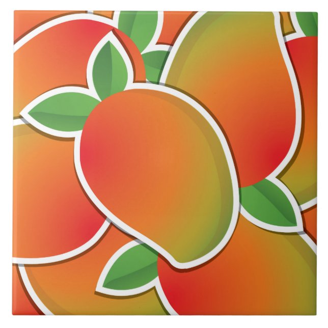 Azulejo De Cerámica Mango Funky (Frente)