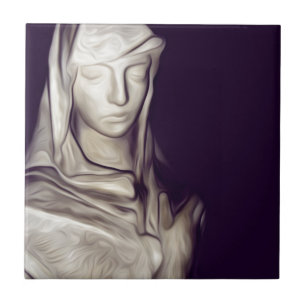 Azulejo De Cerámica mano en el corazón