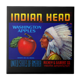 Azulejo De Cerámica Manzanas principales indias de Washington