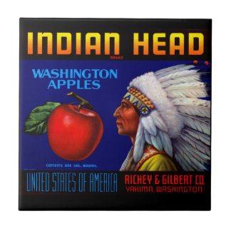 Azulejo De Cerámica Manzanas principales indias de Washington