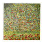 Azulejo De Cerámica Manzano de Gustavo Klimt<br><div class="desc">El manzano Pintado por Gustavo Klimt en 1912.</div>
