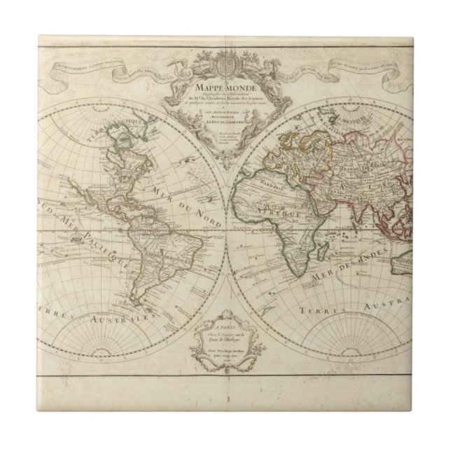 Azulejo De Cerámica Mapa 2 (Frente)