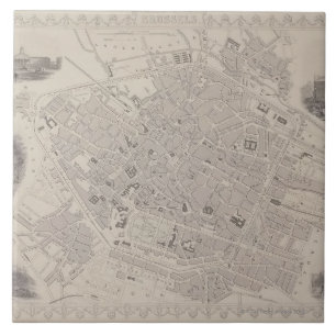 Azulejo De Cerámica Mapa antiguo de Bélgica