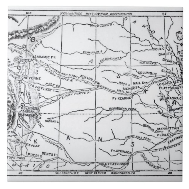 Azulejo De Cerámica Mapa de la región del oro, publicado en 'el Weekly (Frente)