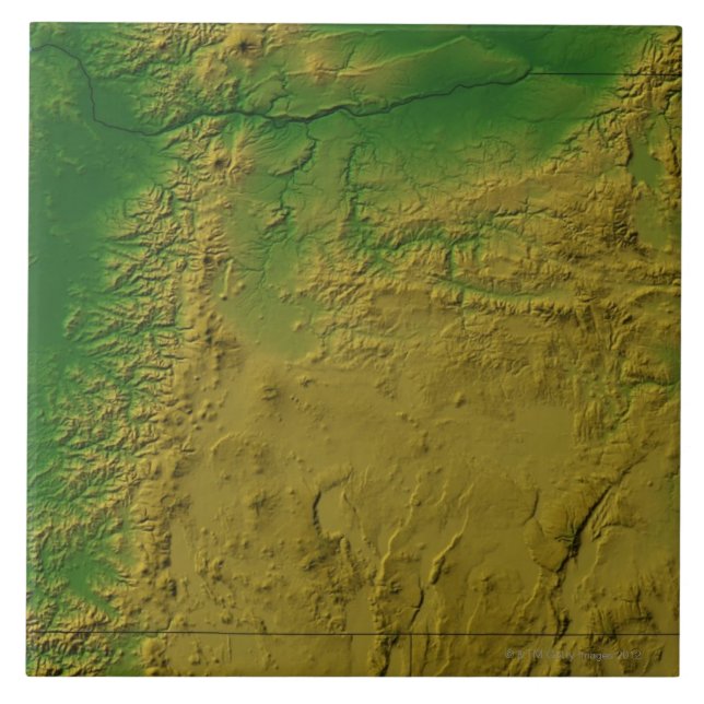 Azulejo De Cerámica Mapa de Oregon (Frente)