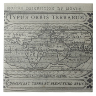 Azulejo De Cerámica Mapa del mundo