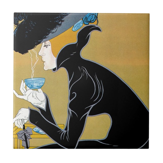 Azulejo De Cerámica Marco Polo Tea (Frente)