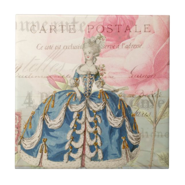 Azulejo De Cerámica Marie Antoinette Ceramic Tile (Frente)