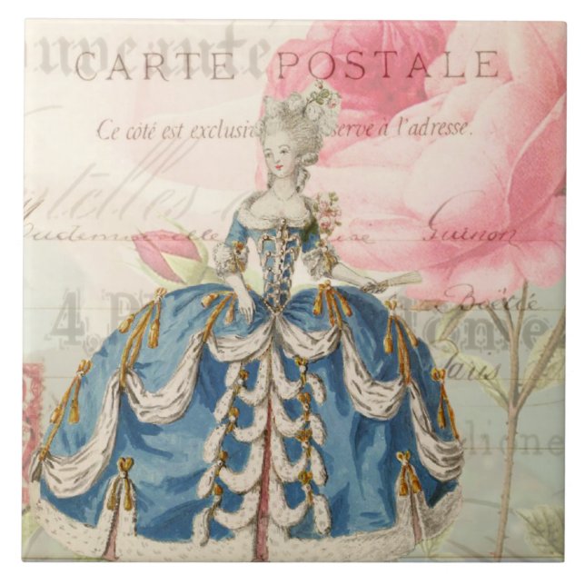 Azulejo De Cerámica Marie Antoinette Ceramic Tile (Frente)