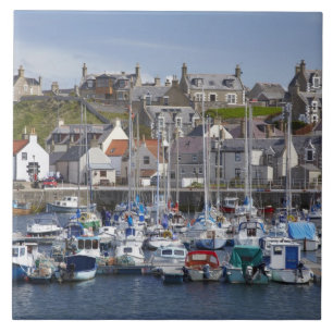 Azulejo De Cerámica Marina, Findochty, Moray, Escocia, Unido