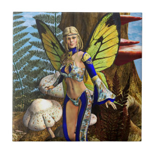 Azulejo De Cerámica Mariposa Hada