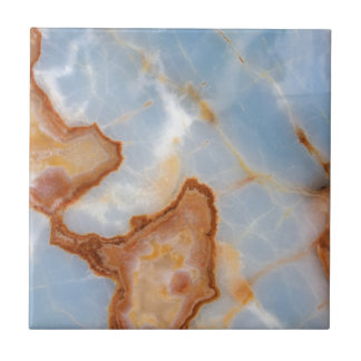 Azulejo De Cerámica Mármol de los azules cielos con vetear oxidado