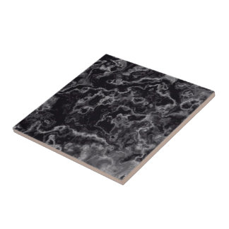 Azulejo De Cerámica Mármol negro