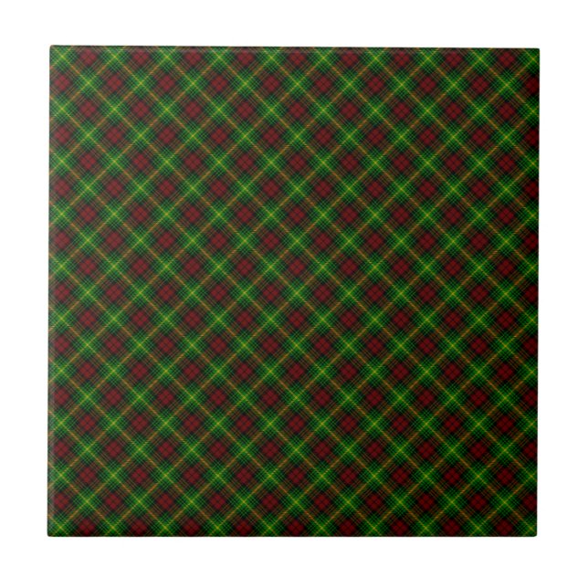 Azulejo De Cerámica Martin Clan Tartan Scottish Design (Frente)