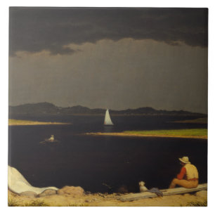 Azulejo De Cerámica Martin Johnson Heade - Acercándose a la tormenta e