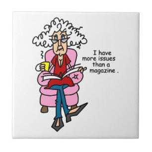 Azulejo De Cerámica Más temas que humor de revista