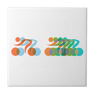 Azulejo De Cerámica Masa de ciclismo