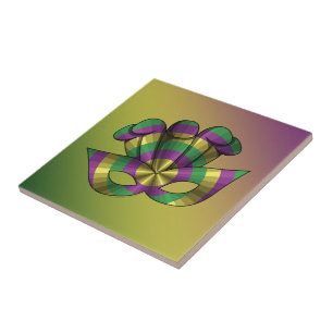 Azulejo De Cerámica Máscara de Mardi Gras