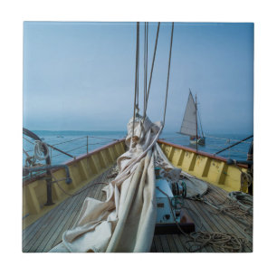 Azulejo De Cerámica Massachusetts, Gloucester, Schooner Festival 3