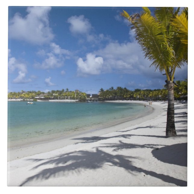 Azulejo De Cerámica Mauricio, Mauricio oriental, Trou d'Eau Douce, (Frente)