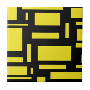 Azulejo De Cerámica Maze amarillo