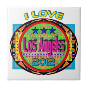 Azulejo De Cerámica ME ENCANTA El Emblema De Los Ángeles #1 2012 Tile