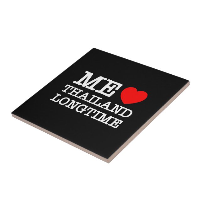 AZULEJO DE CERÁMICA ME ENCANTA TAILANDIA DURANTE MUCHO TIEMPO (Lado)