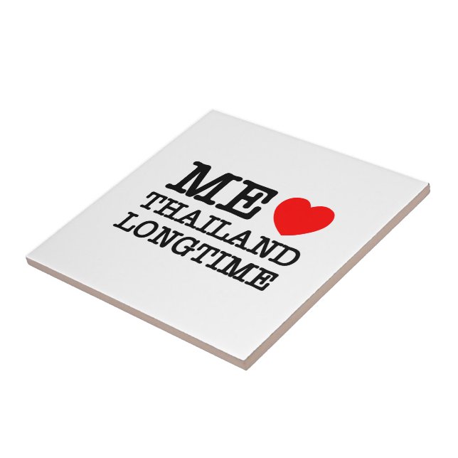 AZULEJO DE CERÁMICA ME ENCANTA TAILANDIA DURANTE MUCHO TIEMPO (Lado)