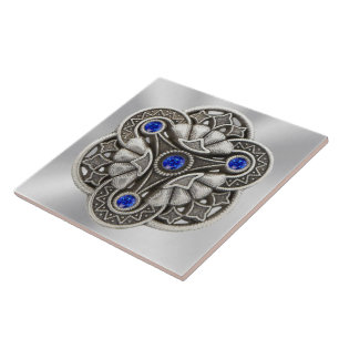 Azulejo De Cerámica Medallón de la trinidad