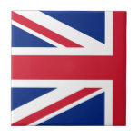 Azulejo De Cerámica Media Union Jack<br><div class="desc">Dos de estos mosaicos se pueden usar para crear una sola bandera de la Unión.</div>