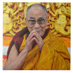 Azulejo De Cerámica Medición del Budismo Budista Dalai Lama
