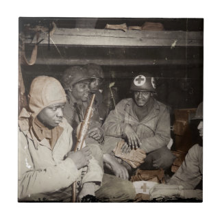 Azulejo De Cerámica Médicos de la Segunda Guerra Mundial en espera