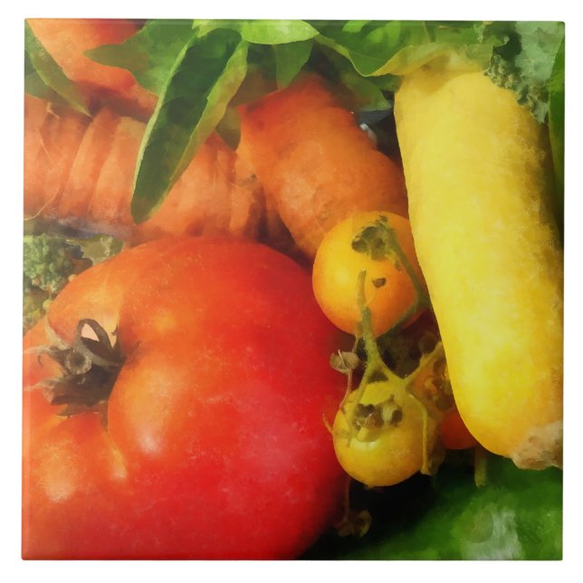 Azulejo De Cerámica Medley vegetal (Frente)