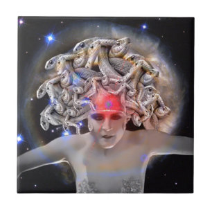 Azulejo De Cerámica Medusa