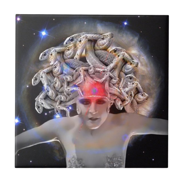 Azulejo De Cerámica Medusa (Frente)