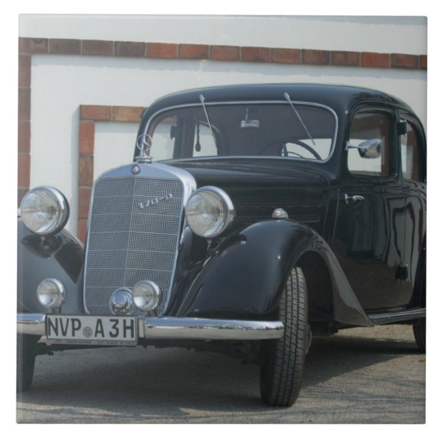 Azulejo De Cerámica Mercedes antigua 3 (Frente)