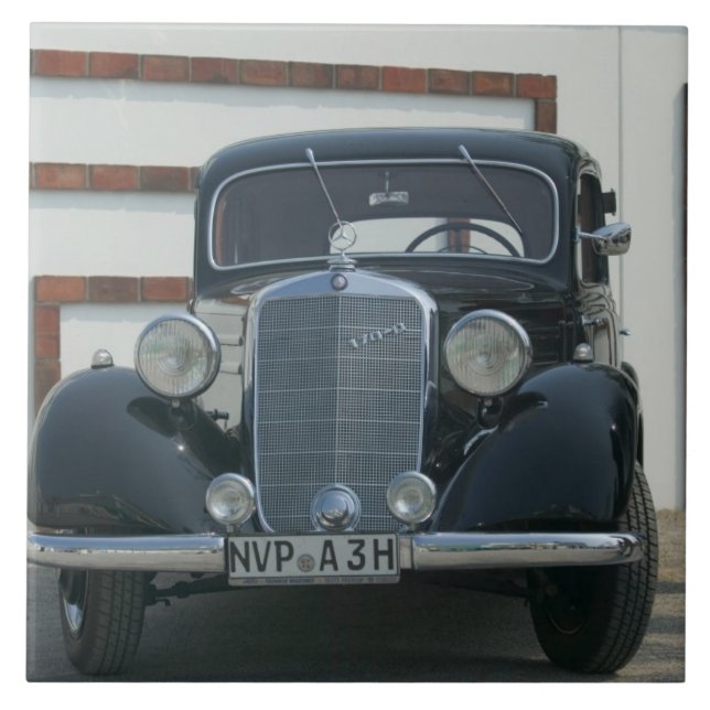 Azulejo De Cerámica mercedes antiguo (Frente)