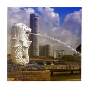 Azulejo De Cerámica Merlion, Singapur