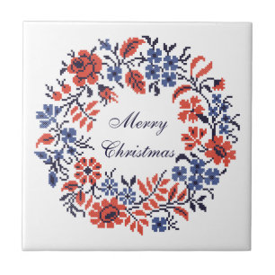 Azulejo De Cerámica Merry Christmas Flowship