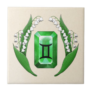 Azulejo De Cerámica Mes de nacimiento Mayo Gemini