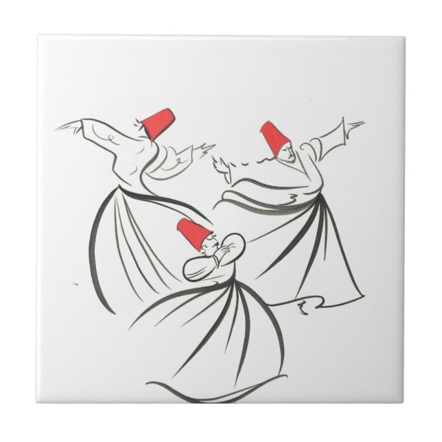 Azulejo De Cerámica Mevlana (Frente)