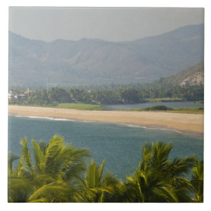 Azulejo De Cerámica México, Jalisco, Barra de Navidad. Playa de Ciuda