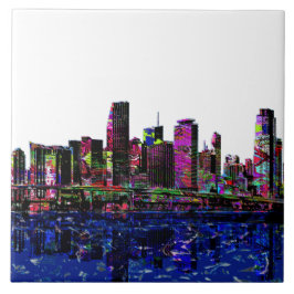 Azulejo De Cerámica Miami, Florida en graffiti