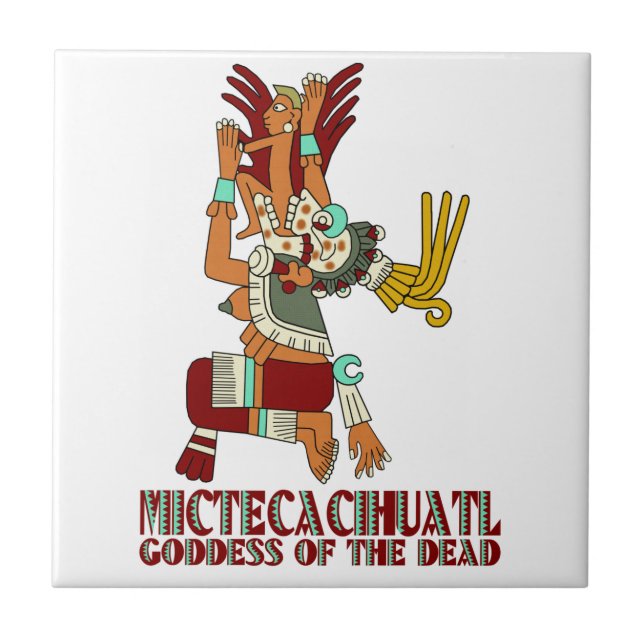 Azulejo De Cerámica Mictecacihuatl (Frente)