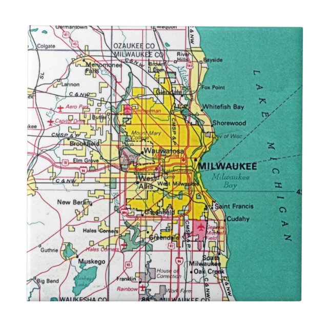 Azulejo De Cerámica Milwaukee (Frente)