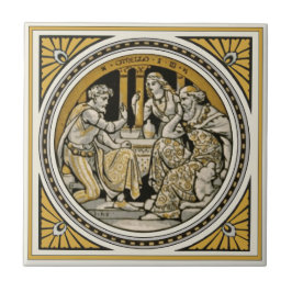 Azulejo De Cerámica Minton Shakespeare Othello Tile por John Moyr Smit
