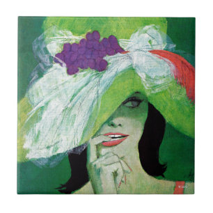 Azulejo De Cerámica Mirada de la otra manera