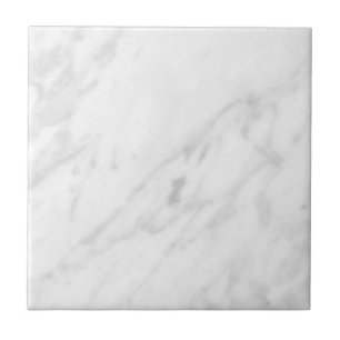 Azulejo De Cerámica Mirada de mármol blanca