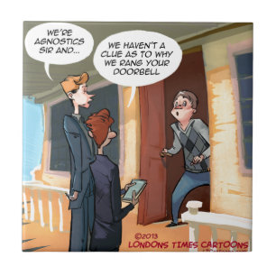 Azulejo De Cerámica Misioneros Agnósticos Divertidos